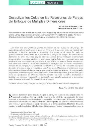 Desactivar los Celos en las Relaciones de Pareja: Un Enfoque de Múltiples Dimensiones